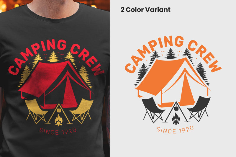 Camping Crew SVG T-shirt Design SVG futivesvg 