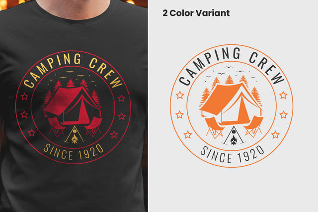 Camping Crew SVG T-shirt Design SVG futivesvg 