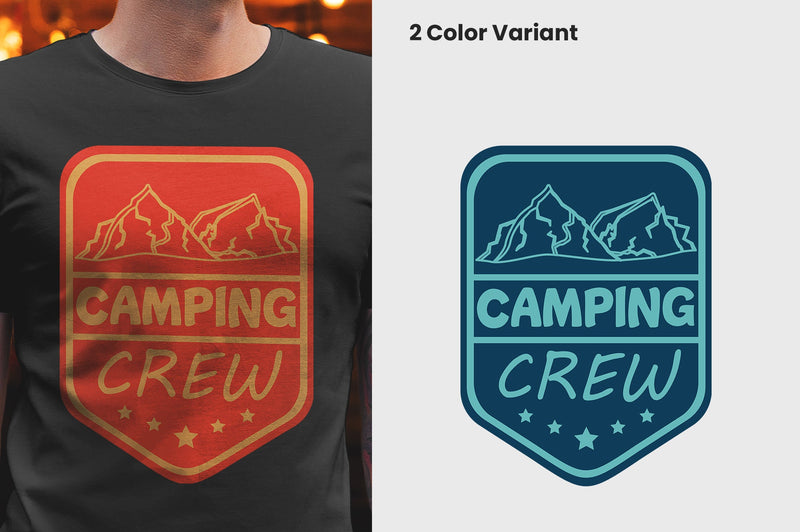 camping crew T-shirt Design SVG futivesvg 
