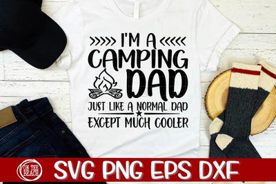 Camping Dad- Normal - Except Way Cooler - SVG PNE EPS DXF SVG On the Beach Boutique 