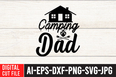 Camping Dad SVG Cut File SVG BlackCatsMedia 