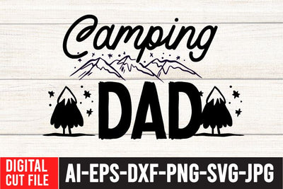 Camping Dad SVG Cut File SVG BlackCatsMedia 