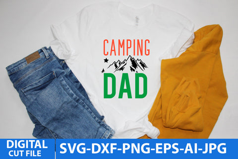 Camping Dad SVG Design .Camping Dad SVG Cut File SVG BlackCatsMedia 