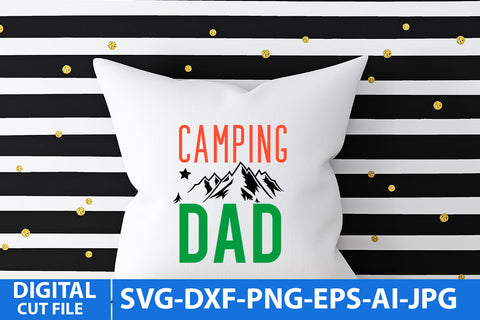 Camping Dad SVG Design .Camping Dad SVG Cut File SVG BlackCatsMedia 
