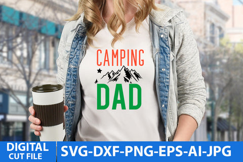 Camping Dad SVG Design .Camping Dad SVG Cut File SVG BlackCatsMedia 