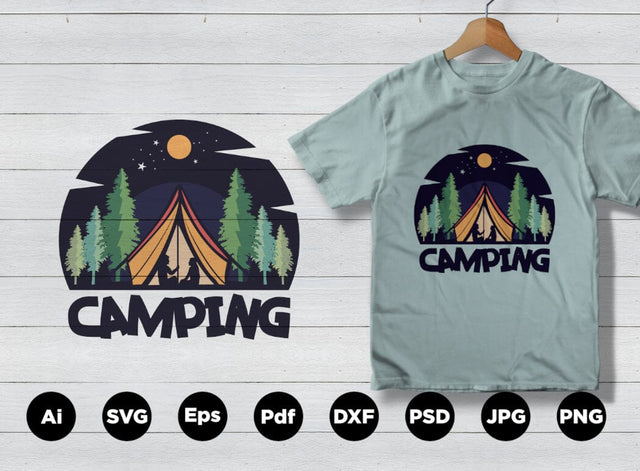 Camping design SVG Leamsign Studio 