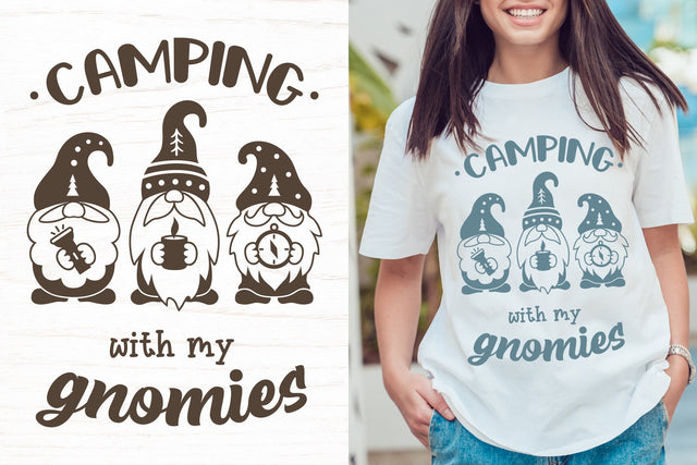 Camping gnomes, camping svg silhouette, gnomes quote SVG Digital Rainbow Shop 