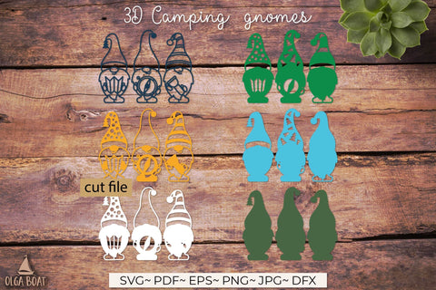 Camping gnomes svg Camping lover SVG Olga Boat Design 