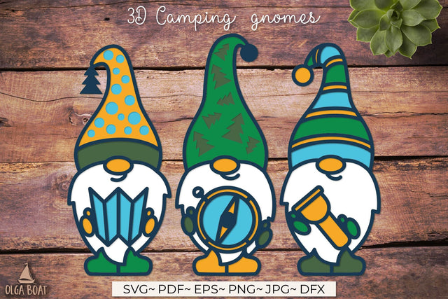 Camping gnomes svg Camping lover SVG Olga Boat Design 