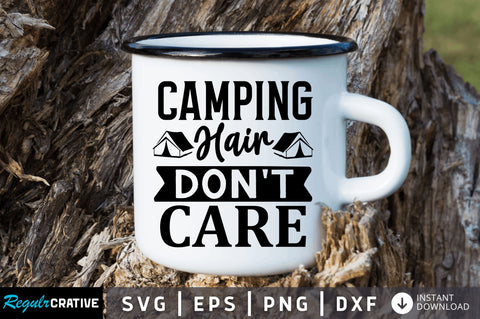 Camping hair SVG SVG Regulrcrative 