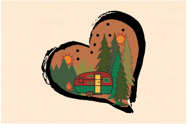 Camping Heart Sublimation Sublimation Jagonath Roy 