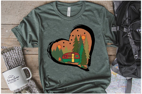 Camping Heart Sublimation Sublimation Jagonath Roy 