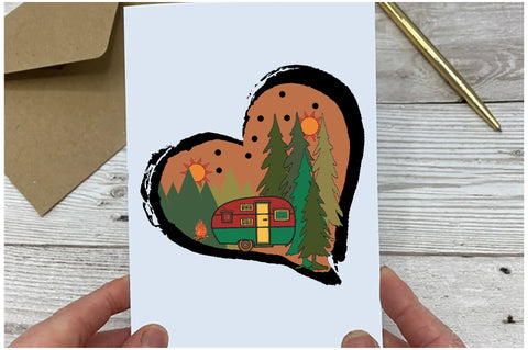 Camping Heart Sublimation Sublimation Jagonath Roy 