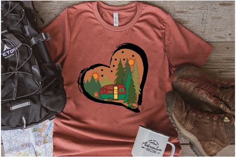 Camping Heart Sublimation Sublimation Jagonath Roy 