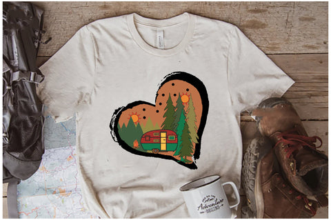 Camping Heart Sublimation Sublimation Jagonath Roy 