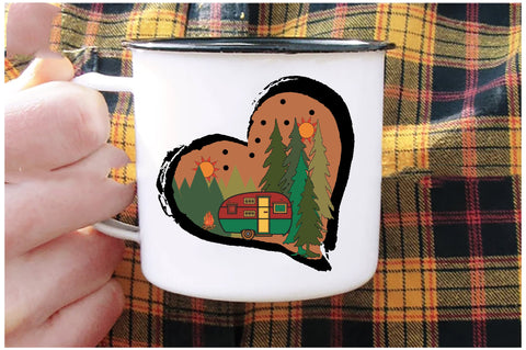 Camping Heart Sublimation Sublimation Jagonath Roy 