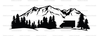 Camping in the mountains SVG TribaliumArtSF 