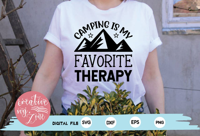 camping is my favorite therapy SVG md faruk hossain 