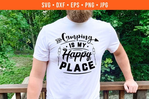 Camping Is My Happy Place Camping SVG SVG Hippo Creations 