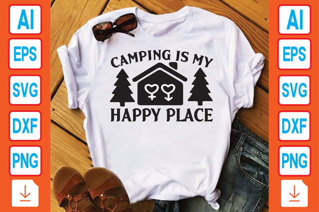 Camping is My Happy Place SVG Craftlabsvg24 