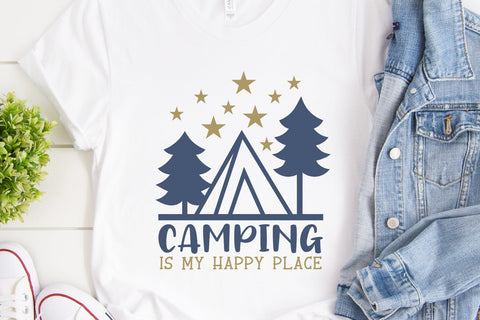 Camping Is My Happy Place SVG Cut File SVG zoellartz 