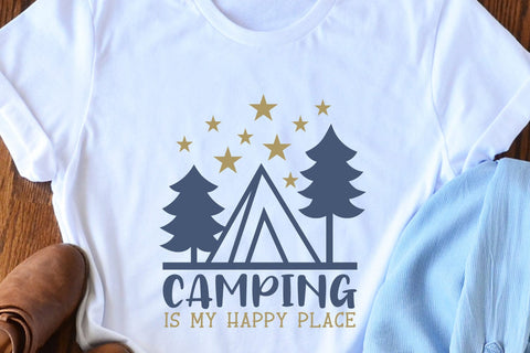 Camping Is My Happy Place SVG Cut File SVG zoellartz 