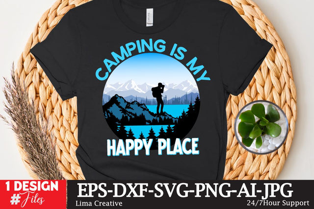 Camping Is My Happy Place SVG Cute File SVG Insomnia Std 
