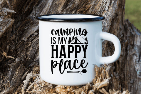 Camping is my happy place SVG SVG Regulrcrative 