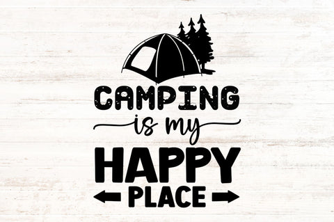 Camping is my happy place SVG SVG Regulrcrative 