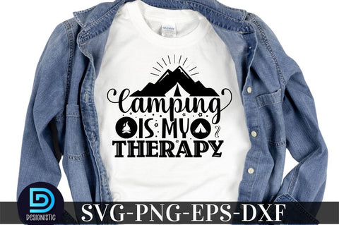Camping is my therapy, Camping SVG Bundle SVG DESIGNISTIC 