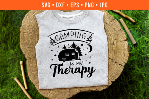 Camping Is My Therapy | Camping SVG SVG Hippo Creations 