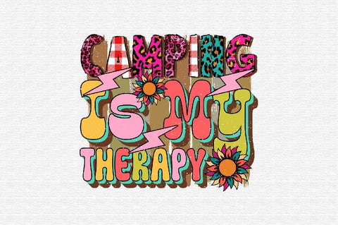 Camping is My Therapy Sublimation SVGArt 