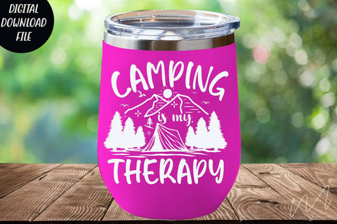 Camping is my therapy svg, Camp t shirt, Happy camping svg,camping cricut SVG Isabella Machell 