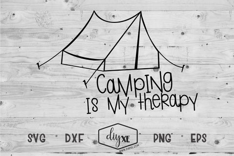 Camping Is My Therapy SVG DIYxe Designs 
