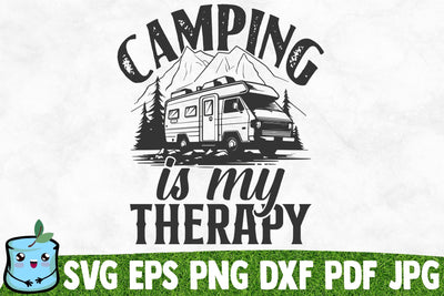 Camping Is My Therapy SVG MintyMarshmallows 