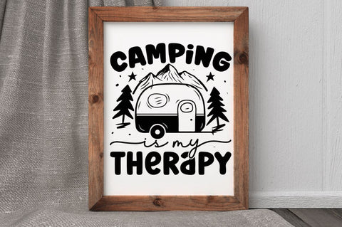 Camping is my therapy SVG SVG Regulrcrative 