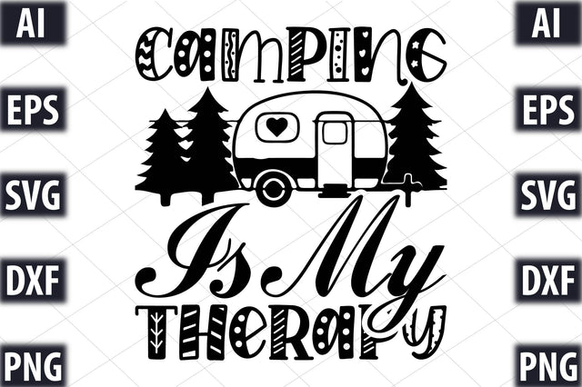 Camping is my therapy SVG SVGista 