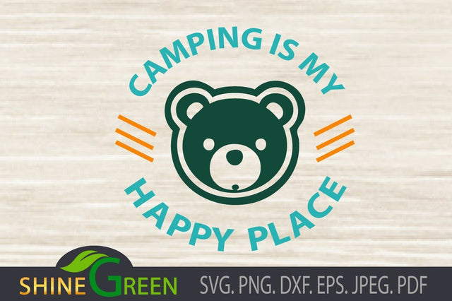 Camping Kids SVG SVG Shine Green Art 