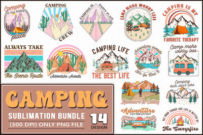 Camping Life Sublimation Bundle SVG Shetara Begum 