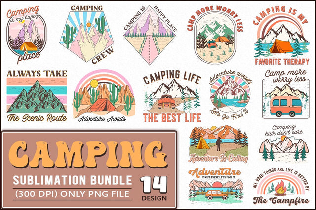 Camping Life Sublimation Bundle SVG Shetara Begum 