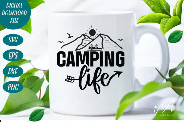 Camping life svg, Adventure svg, camp svg, outdoor svg SVG Isabella Machell 