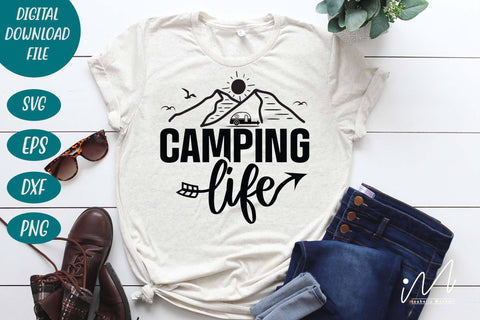 Camping life svg, Adventure svg, camp svg, outdoor svg SVG Isabella Machell 
