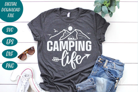 Camping life svg, Adventure svg, camp svg, outdoor svg SVG Isabella Machell 
