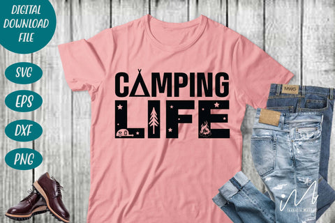 Camping life svg, camping cricut, outdoor svg, family trip svg, Family t shirt svg SVG Isabella Machell 