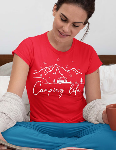 Camping life svg, happy camper t shirt, camping cricut, cut files, adventure t shirt SVG Isabella Machell 