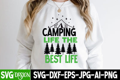 Camping Life the Best Life SVG Cut File, Camping Life the Best Life SVG Design,Camping SVG Cut File,Camping SVG Design, Happy Camping SVG ,Camper SVG Design, Adventure SVG Design SVG BlackCatsMedia 