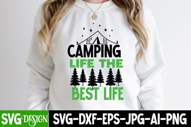 Camping Life the Best Life SVG Cut File, Camping Life the Best Life SVG Design,Camping SVG Cut File,Camping SVG Design, Happy Camping SVG ,Camper SVG Design, Adventure SVG Design SVG BlackCatsMedia 