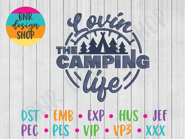 Camping Machine Embroidery Design Embroidery/Applique BNRDesignShop 