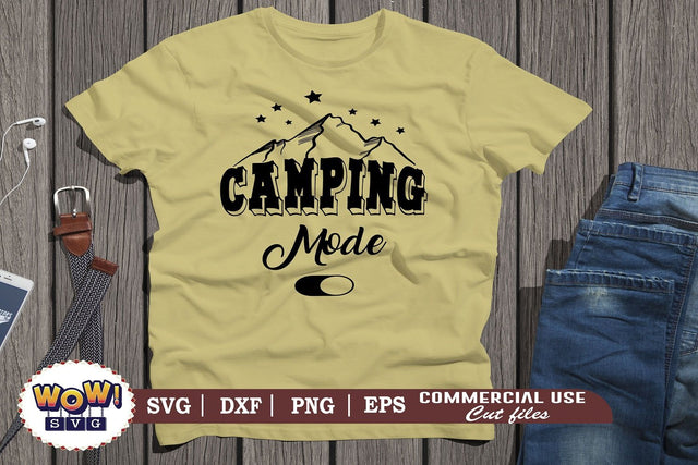 Camping mode on svg,Camping svg, RV svg, Png, Dxf SVG Wowsvgstudio 