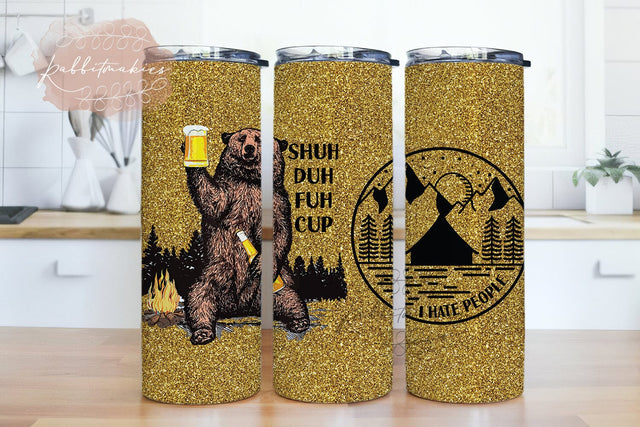 Camping Mountain Adventure 20oz Skinny Tumbler Sublimation Design Sublimation Rabbitmakies 